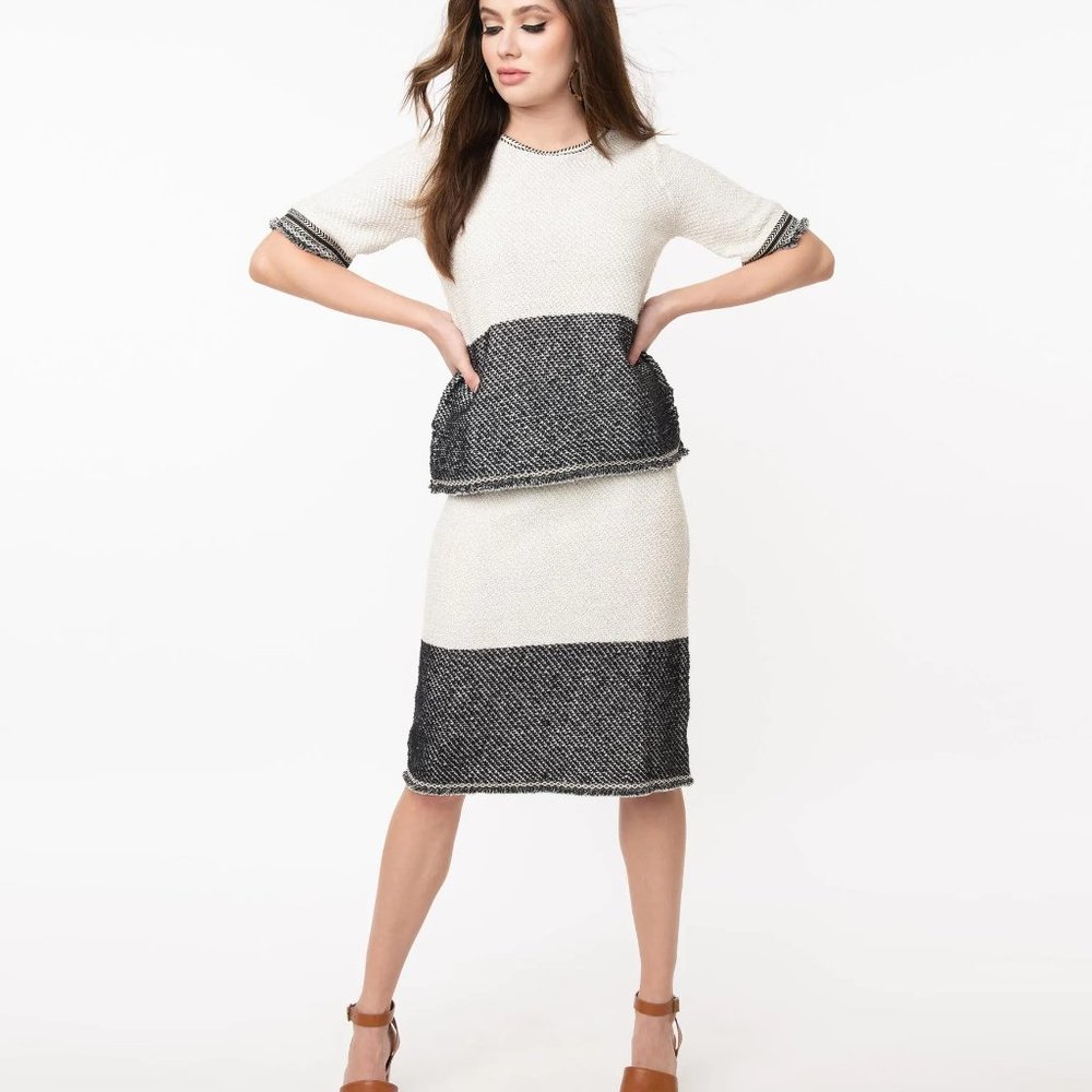 UV Color block skirt